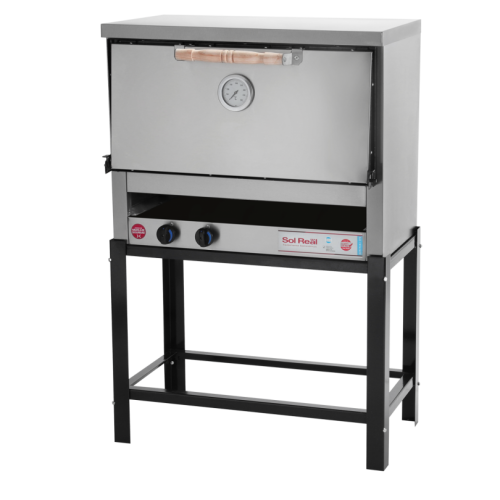 Horno 6 pizzas pastelero acero inoxidable 